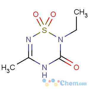 CAS No:85769-88-6 2H-1,2,4,6-Thiatriazin-3(6H)-one,2-ethyl-5-methyl-, 1,1-dioxide