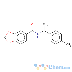 CAS No:858036-54-1 1,3-benzodioxole-5-carboxamiden-[1-(4-methylphenyl)ethyl]-