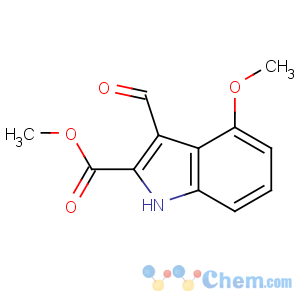CAS No:858747-09-8 methyl 3-formyl-4-methoxy-1H-indole-2-carboxylate