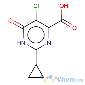 CAS No:858956-26-0 4-Pyrimidinecarboxylicacid, 5-chloro-2-cyclopropyl-1,6-dihydro-6-oxo-