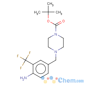 CAS No:859027-30-8 1-Piperazinecarboxylicacid, 4-[[4-amino-2-(trifluoromethyl)phenyl]methyl]-, 1,1-dimethylethyl ester