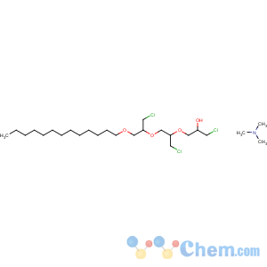 CAS No:85940-69-8 1-chloro-3-[2-chloro-1-[[2-chloro-1-[(tridecyloxy)methyl]ethoxy]methyl]ethoxy]propan-2-ol, compound with trimethylamine