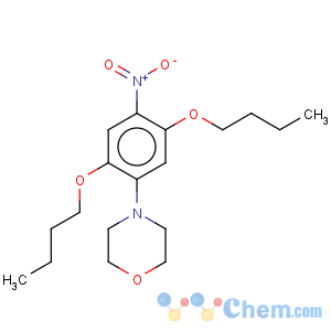 CAS No:86-15-7 Morpholine,4-(2,5-dibutoxy-4-nitrophenyl)-