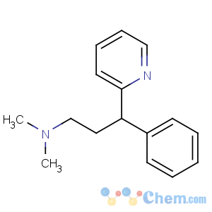 CAS No:86-21-5 N,N-dimethyl-3-phenyl-3-pyridin-2-ylpropan-1-amine