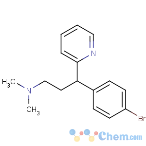 CAS No:86-22-6 3-(4-bromophenyl)-N,N-dimethyl-3-pyridin-2-ylpropan-1-amine