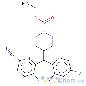 CAS No:860010-31-7 1-Piperidinecarboxylicacid,4-(8-chloro-2-cyano-5,6-dihydro-11H-benzo[5,6]cyclohepta[1,2-b]pyridin-11-ylidene)-,ethyl ester