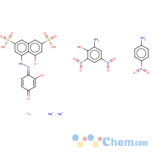 CAS No:86014-76-8 Iron, complexes with diazotized 2-amino-4,6-dinitrophenol coupled with diazotized 4-nitrobenzenamine and 4-[(2,4-dihydroxyphenyl)azo]-5-hydroxy-2,7-naphthalenedisulfonic acid, sodium salts