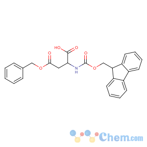 CAS No:86060-84-6 (2S)-2-(9H-fluoren-9-ylmethoxycarbonylamino)-4-oxo-4-<br />phenylmethoxybutanoic acid