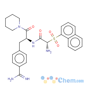 CAS No:86125-48-6 na-(2-naphthalenesulfonylglycyl)-4-amidino-d,l-phenylalaninepiperidide