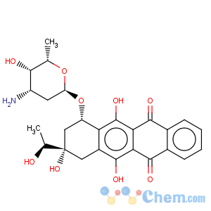 CAS No:86189-66-4 5,12-Naphthacenedione,7-[(3-amino-2,3,6-trideoxy-a-L-lyxo-hexopyranosyl)oxy]-7,8,9,10-tetrahydro-6,9,11-trihydroxy-9-[(1S)-1-hydroxyethyl]-,(7S,9S)-