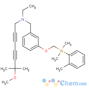 CAS No:86223-05-4 N-[[3-[[dimethyl-(2-methylphenyl)silyl]methoxy]phenyl]methyl]-N-ethyl-6-<br />methoxy-6-methylhepta-2,4-diyn-1-amine