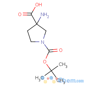 CAS No:862372-66-5 3-amino-1-[(2-methylpropan-2-yl)oxycarbonyl]pyrrolidine-3-carboxylic<br />acid