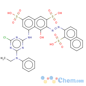 CAS No:86244-36-2 2,7-Naphthalenedisulfonicacid,5-[[4-chloro-6-(ethylphenylamino)-1,3,5-triazin-2-yl]amino]-4-hydroxy-3-[2-(1-sulfo-2-naphthalenyl)diazenyl]-