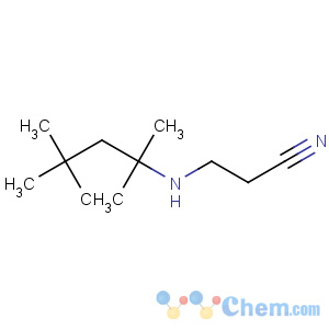 CAS No:86375-28-2 Propanenitrile, 3-[(1,1,3,3-tetramethylbutyl)amino]-