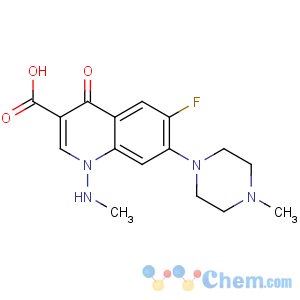 CAS No:86393-37-5 6-fluoro-1-(methylamino)-7-(4-methylpiperazin-1-yl)-4-oxoquinoline-3-<br />carboxylic acid