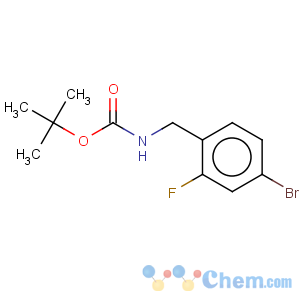 CAS No:864262-97-5 Carbamic acid,[(4-bromo-2-fluorophenyl)methyl]-, 1,1-dimethylethyl ester (9CI)