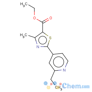 CAS No:864684-98-0 5-Thiazolecarboxylicacid, 2-(2-ethyl-4-pyridinyl)-4-methyl-, ethyl ester