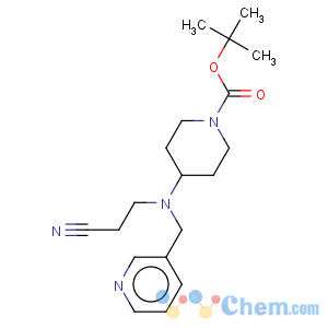 CAS No:864685-09-6 1-Piperidinecarboxylicacid, 4-[(2-cyanoethyl)(3-pyridinylmethyl)amino]-, 1,1-dimethylethyl ester