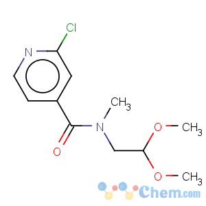 CAS No:864685-16-5 4-Pyridinecarboxamide,2-chloro-N-(2,2-dimethoxyethyl)-N-methyl-