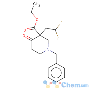 CAS No:864685-19-8 3-Piperidinecarboxylicacid, 3-(2,2-difluoroethyl)-4-oxo-1-(phenylmethyl)-, ethyl ester