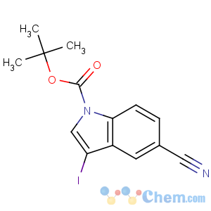 CAS No:864685-26-7 tert-butyl 5-cyano-3-iodoindole-1-carboxylate