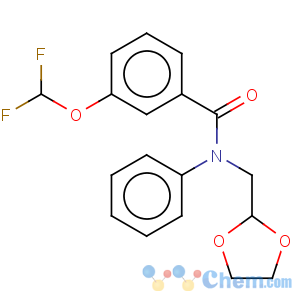 CAS No:864685-32-5 Benzamide,3-(difluoromethoxy)-N-(1,3-dioxolan-2-ylmethyl)-N-phenyl-