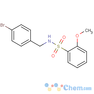 CAS No:864685-53-0 N-[(4-bromophenyl)methyl]-2-methoxybenzenesulfonamide