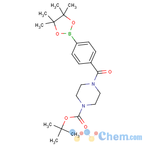 CAS No:864754-13-2 tert-butyl<br />4-[4-(4,4,5,5-tetramethyl-1,3,<br />2-dioxaborolan-2-yl)benzoyl]piperazine-1-carboxylate