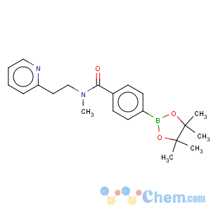 CAS No:864759-42-2 Benzamide,N-methyl-N-[2-(2-pyridinyl)ethyl]-4-(4,4,5,5-tetramethyl-1,3,2-dioxaborolan-2-yl)-