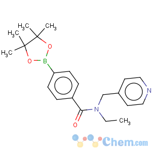 CAS No:864759-43-3 Benzamide,N-ethyl-N-(4-pyridinylmethyl)-4-(4,4,5,5-tetramethyl-1,3,2-dioxaborolan-2-yl)-