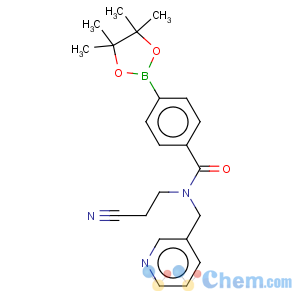 CAS No:864759-44-4 Benzamide,N-(2-cyanoethyl)-N-(3-pyridinylmethyl)-4-(4,4,5,5-tetramethyl-1,3,2-dioxaborolan-2-yl)-
