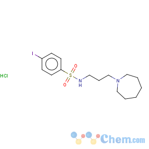 CAS No:864759-52-4 Benzenesulfonamide,N-[3-(hexahydro-1H-azepin-1-yl)propyl]-4-iodo-, hydrochloride (1:1)