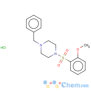 CAS No:864759-66-0 Piperazine,1-[(2-methoxyphenyl)sulfonyl]-4-(phenylmethyl)-, hydrochloride (1:1)