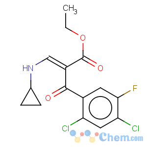 CAS No:86483-53-6 Benzenepropanoic acid,2,4-dichloro-a-[(cyclopropylamino)methylene]-5-fluoro-b-oxo-, ethyl ester