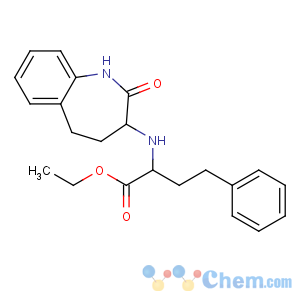 CAS No:86499-39-0 ethyl<br />(2R)-2-[[(3S)-2-oxo-1,3,4,<br />5-tetrahydro-1-benzazepin-3-yl]amino]-4-phenylbutanoate