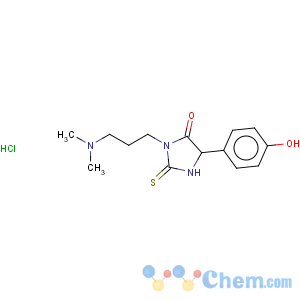 CAS No:86503-30-2 4-Imidazolidinone,3-[3-(dimethylamino)propyl]-5-[(4-hydroxyphenyl)methyl]-2-thioxo-,hydrochloride (1:1)