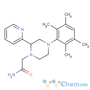 CAS No:86523-71-9 2-[2-pyridin-2-yl-4-(2,3,5,6-tetramethylphenyl)piperazin-1-yl]acetamide