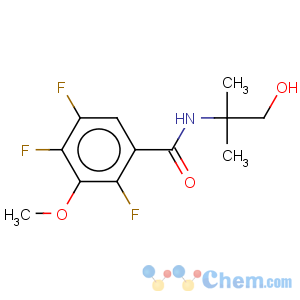 CAS No:865246-27-1 Benzamide,2,4,5-trifluoro-N-(2-hydroxy-1,1-dimethylethyl)-3-methoxy-