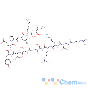 CAS No:86555-35-3 L-Isoleucine,L-arginyl-L-threonyl-L-lysyl-L-arginyl-L-serylglycyl-L-seryl-L-valyl-L-tyrosyl-L-a-glutamyl-L-prolyl-L-leucyl-L-lysyl-