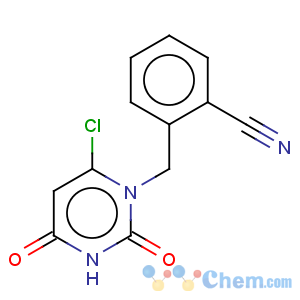 CAS No:865758-95-8 Benzonitrile, 2-[(6-chloro-3,4-dihydro-2,4-dioxo-1(2H)-pyrimidinyl)methyl]-