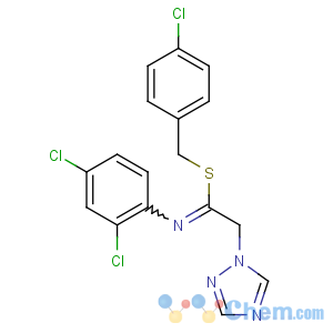 CAS No:86598-92-7 (4-chlorophenyl)methyl<br />N-(2,4-dichlorophenyl)-2-(1,2,4-triazol-1-yl)ethanimidothioate