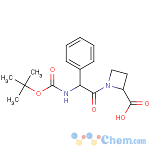 CAS No:866099-92-5 (2S)-1-[(2R)-2-[(2-methylpropan-2-yl)oxycarbonylamino]-2-phenylacetyl]<br />azetidine-2-carboxylic acid