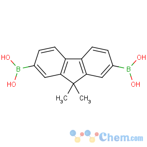 CAS No:866100-14-3 (7-borono-9,9-dimethylfluoren-2-yl)boronic acid