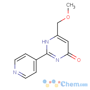 CAS No:866145-30-4 6-(methoxymethyl)-2-pyridin-4-yl-1H-pyrimidin-4-one