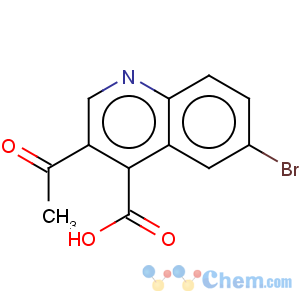 CAS No:866416-70-8 3-Acetyl-6-bromo-quinoline-4-carboxylic acid
