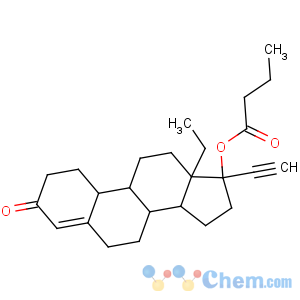 CAS No:86679-33-6 [(8R,9S,10R,13S,14S,17R)-13-ethyl-17-ethynyl-3-oxo-1,2,6,7,8,9,10,11,12,<br />14,15,16-dodecahydrocyclopenta[a]phenanthren-17-yl] butanoate