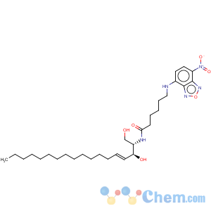 CAS No:86701-10-2 Hexanamide,N-[2-hydroxy-1-(hydroxymethyl)-3-heptadecen-1-yl]-6-[(7-nitro-2,1,3-benzoxadiazol-4-yl)amino]-