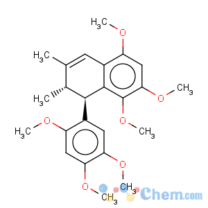 CAS No:86702-02-5 Naphthalene,1,2-dihydro-5,7,8-trimethoxy-2,3-dimethyl-1-(2,4,5-trimethoxyphenyl)-,(1R,2S)-rel-