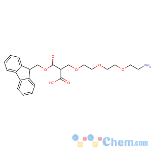 CAS No:867062-95-1 2-[2-[2-(2-aminoethoxy)ethoxy]ethoxymethyl]-3-(9H-fluoren-9-ylmethoxy)-<br />3-oxopropanoic acid