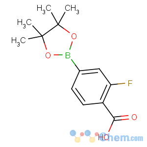 CAS No:867256-77-7 2-fluoro-4-(4,4,5,5-tetramethyl-1,3,2-dioxaborolan-2-yl)benzoic acid